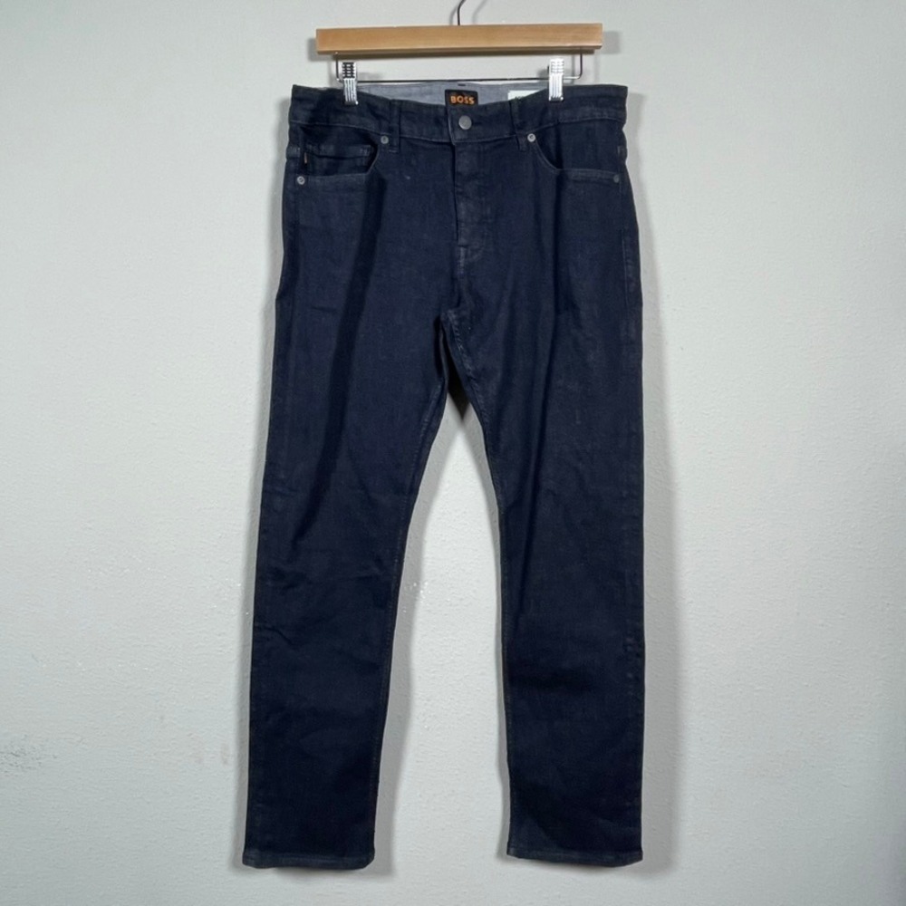 BOSS by Hugo Boss Men's Delaware Soft-Motion Denim Slim-Fit Jeans 34x32 Designer